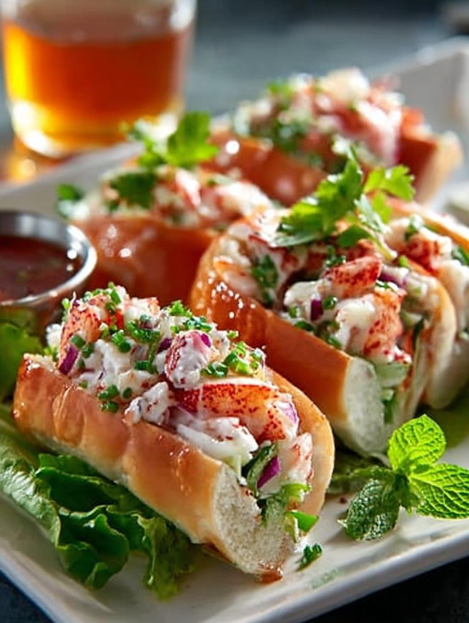 Valentine Lobster Salad Rolls: A Romantic Delight for Two - Valentine Lobster Salad Rolls - main visual representation