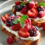 Valentine Ricotta Toasts with
