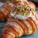 Valentine Rose Pistachio Croissant